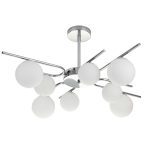 Люстра на штанге Escada Sphere 642/8P Silver