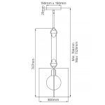 Подвесной светильник Hinkley Ludlow QN-LUDLOW-1P-GR