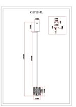Подвесной светильник Moderli Prismique V11712-PL