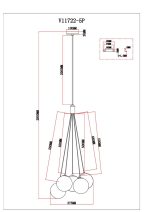 Подвесной светильник Moderli Renny V11722-5P