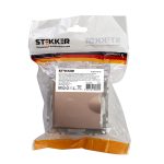 Розетка 1-местная с/з с защитной шторкой Stekker Катрин 39594