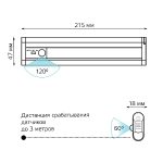 Настенный светодиодный светильник Gauss CL003