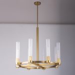Люстра на штанге DeLight Collection MD2314-8A antique brass
