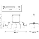 Подвесной светильник Lightstar Rullo LR7353738620 (571735+214437-3+214486-2+202430-5)