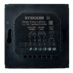Терморегулятор Wi-Fi (механизм) Stekker Эмили RSW00-5119-05 250В 3500Вт черный уголь, soft touch 50377 Терморегулятор Wi-Fi (механизм) Stekker Эмили RSW00-5119-05 250В 3500Вт черный уголь, soft touch 50377