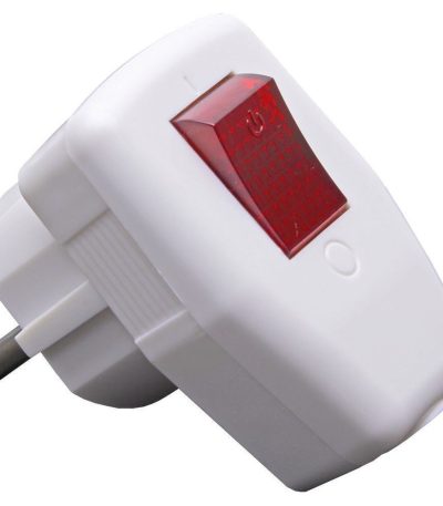 Вилка угловая с выключателем Stekker PPG16-43-202 39004