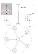 Люстра на штанге MyFar Alen MR1913-5P