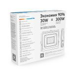 Прожектор светодиодный Gauss Slim 30W 6500К 613120330