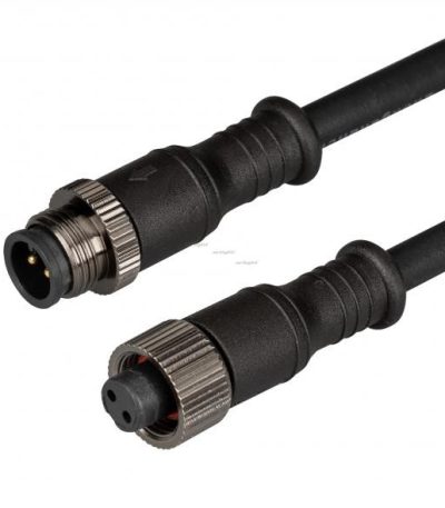 Водонепроницаемый IP67 прямой коннектор для соединения светильников ART-LINE 24V черный