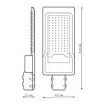 Уличный светодиодный консольный светильник Gauss Avenue 629534380