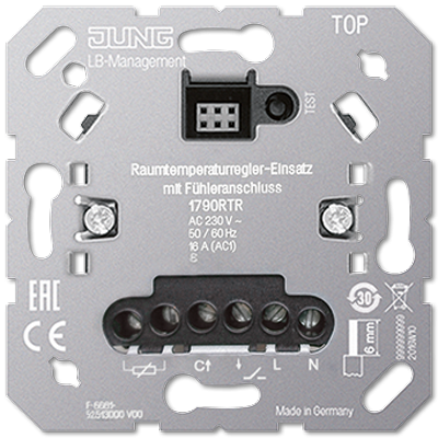 Вставка комнатного термостата со входом для датчика Jung 1790RTR
