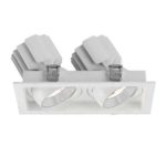 Встраиваемый карданный светильник Arlight MS-VORTEX-BUILT-S250x140-2x30W Warm3000 (WH-WH, 50 deg, 230V) (IP20 Металл) 042369