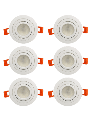 Встраиваемый светильник (6 шт.) Elvan VLS-111R-WH 6шт
