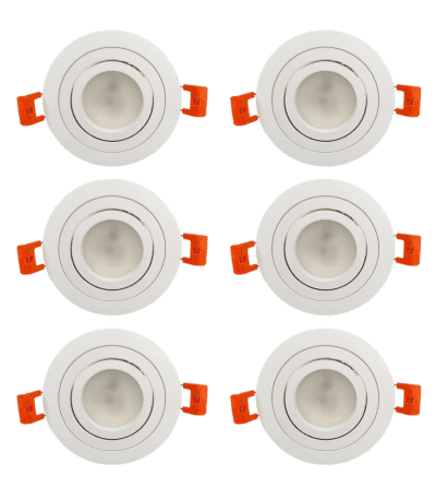 Встраиваемый светильник (6 шт.) Elvan VLS-111R-WH 6шт