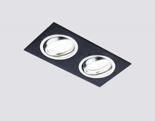 Встраиваемый светильник Ambrella Light Standard Spot A601/2 BK