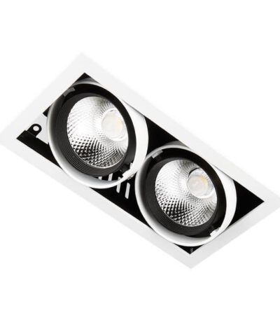 Встраиваемый светильник Ambrella Light T812 BK/CH 2*12W 4200K