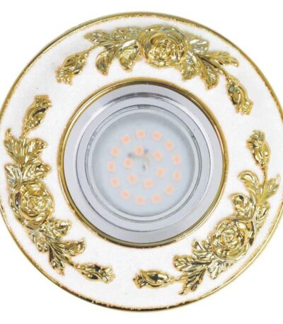 Встраиваемый светильник Fametto Arno DLS-A105 GU5.3 Chrome/White+Gold