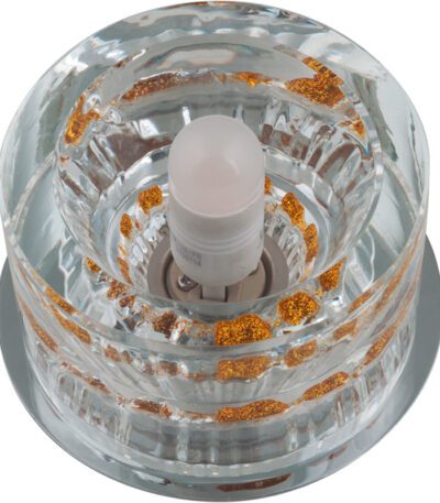 Встраиваемый светильник Fametto DLS-F119 G9 CHROME/CLEAR+GOLD 10751
