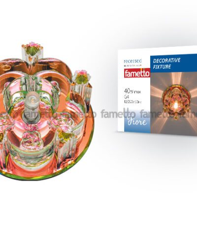 Встраиваемый светильник Fametto Fiore DLS-F122 G4 COLOUR/CLEAR