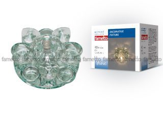 Встраиваемый светильник Fametto Fiore DLS-F123 G4 GLASSY/CLEAR