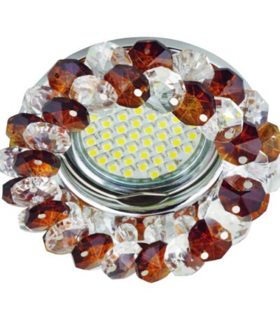 Встраиваемый светильник Fametto Fiore DLS-F130 GU5.3 Chrome/Brown