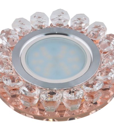 Встраиваемый светильник Fametto Luciole DLS-L102 GU5.3 CHROME/PEACH 10001
