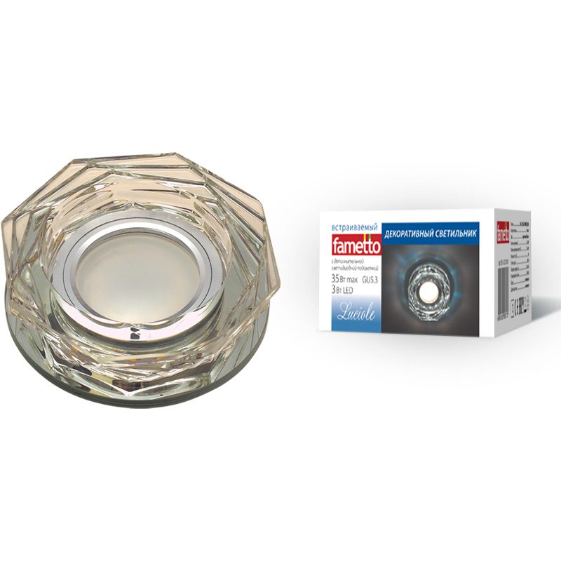 Встраиваемый светильник Fametto Luciole DLS-L122 GU5.3 BRONZE/CLEAR UL-00000370 Встраиваемый светильник Fametto Luciole DLS-L122 GU5.3 BRONZE/CLEAR UL-00000370