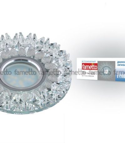 Встраиваемый светильник Fametto Peonia DLS-P101 GU5.3 CHROME/CLEAR