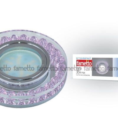 Встраиваемый светильник Fametto Peonia DLS-P102 GU5.3 CHROME/PINK