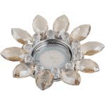 Встраиваемый светильник Fametto Peonia DLS-P112 GU5.3 CHROME/COGNAC+CLEAR 10542