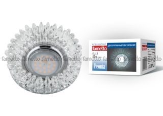 Встраиваемый светильник Fametto Peonia DLS-P113 GU5.3 CHROME/CLEAR