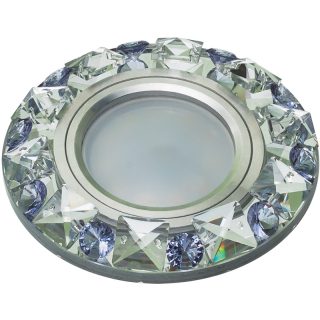 Встраиваемый светильник Fametto Peonia DLS-P123 GU5.3 CHROME/CLEAR+PURPLE 10644