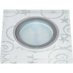 Встраиваемый светильник Fametto Peonia DLS-P203 GU5.3 CHROME/WHITE 10127