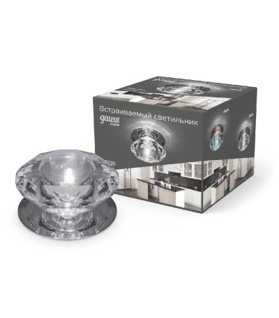 Встраиваемый светильник Gauss Crystal CR035