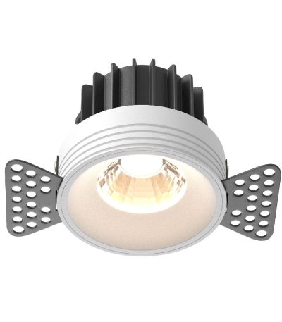 Встраиваемый светильник Maytoni Round DL058-12W3K-TRS-W