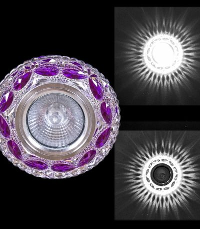 Встраиваемый светильник Reluce 00757-9.0-001CN MR16+LED3W CL+PP