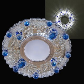 Встраиваемый светильник Reluce 14339-9.0-001LD MR16+LED3W WT+BL