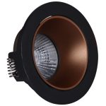 Встраиваемый светильник Reluce 16085-9.0-001PT MR16 BK+ROSE GD