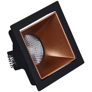Встраиваемый светильник Reluce 16086-9.0-001PT MR16 BK+ROSE GD