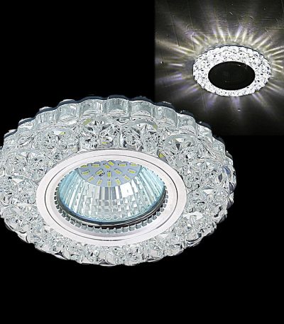 Встраиваемый светильник Reluce 51608-9.0-001MN MR16+LED3W WH