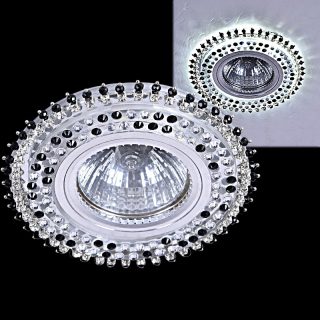 Встраиваемый светильник Reluce 59502-9.0-001MN MR16+LED3W BK