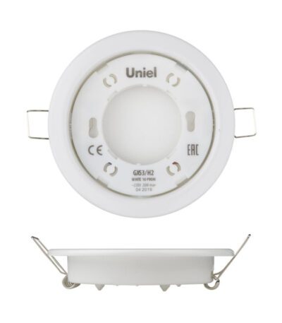 Встраиваемый светильник (UL-00005051) Uniel GX53/H2 White 10 Prom