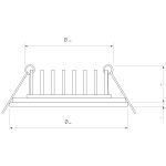 Встраиваемый светильник Elektrostandard DSS005 7+3W 4200K 4690389151385