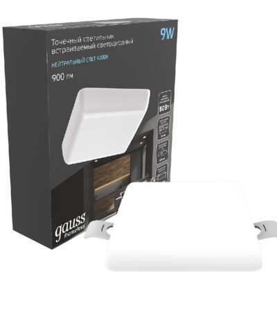 Встраиваемый светодиодный светильник Gauss Frameless 968511209