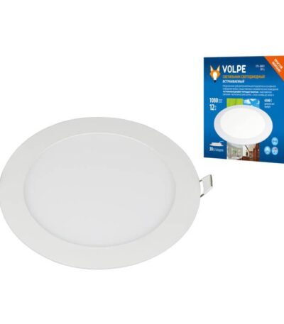 Встраиваемый светодиодный светильник Volpe ULM-Q236 12W/6500K WHITE UL-00004663