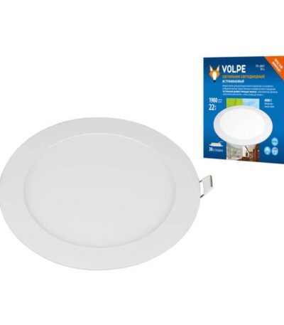 Встраиваемый светодиодный светильник Volpe ULM-Q236 22W/4000K WHITE UL-00004666