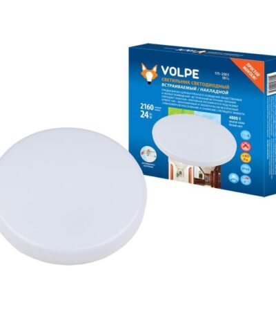 Встраиваемый светодиодный светильник Volpe ULM-Q250 24W/4000K White UL-00006757