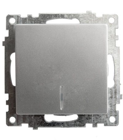 Выключатель 1-клавишный c индикатором Stekker Катрин 39577