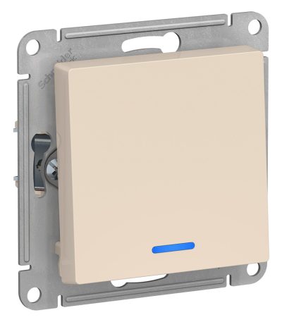 Выключатель 1-клавишный с подсветкой, сх.1а, 10АХ Systeme Electric AtlasDesign ATN000213