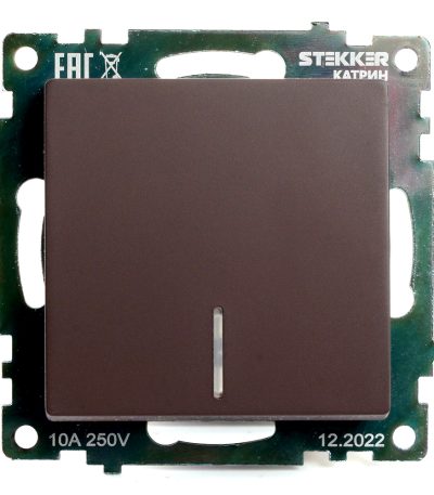 Выключатель 1-клавишный Stekker Катрин GLS10-7101-04 49022